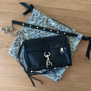 Rebecca Minkoff Mini MAC Black with Gold Hardware